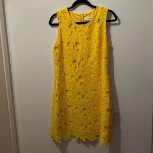 Calvin Klein Yellow Dress
